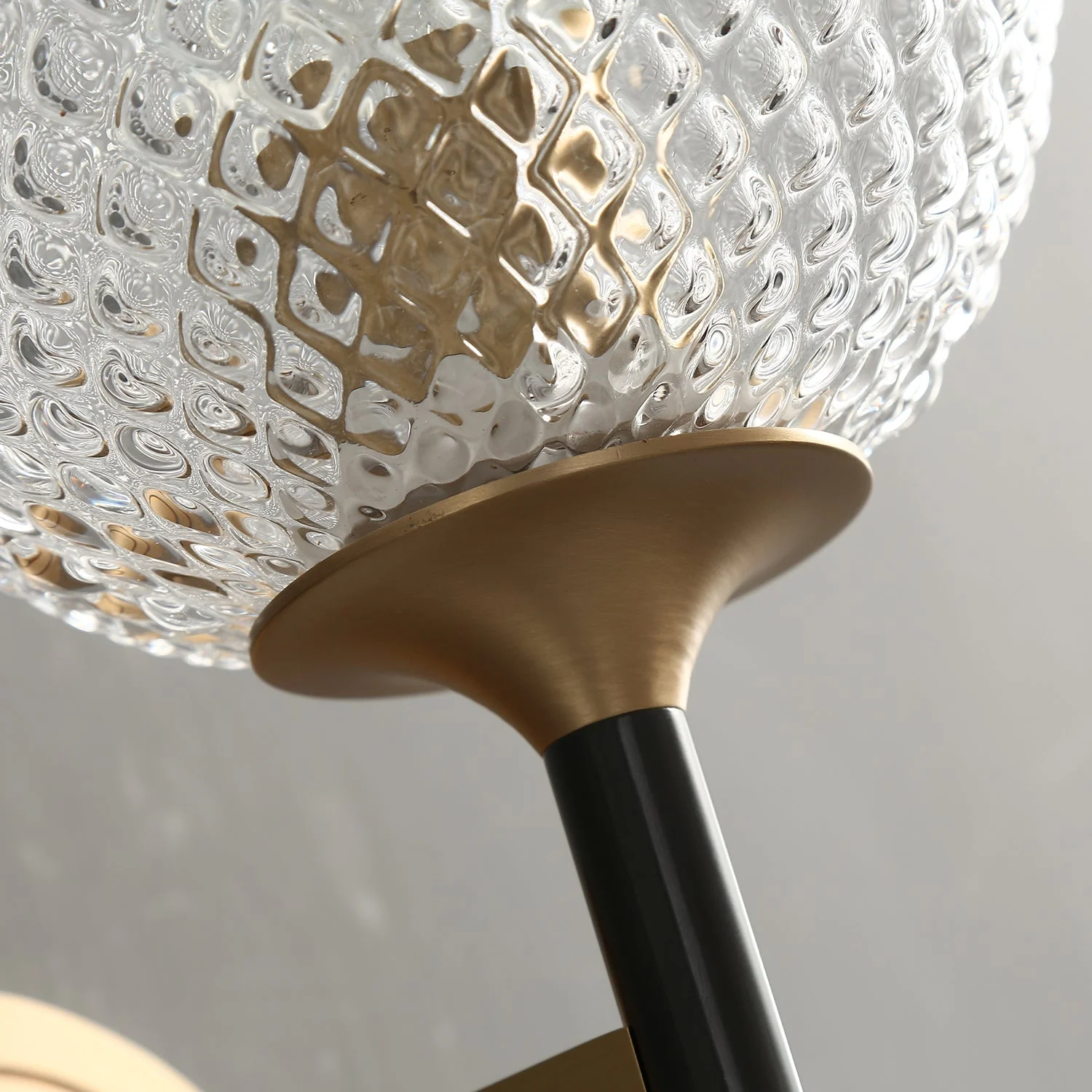 Orrefors Ball Brass Sconce - Image 8