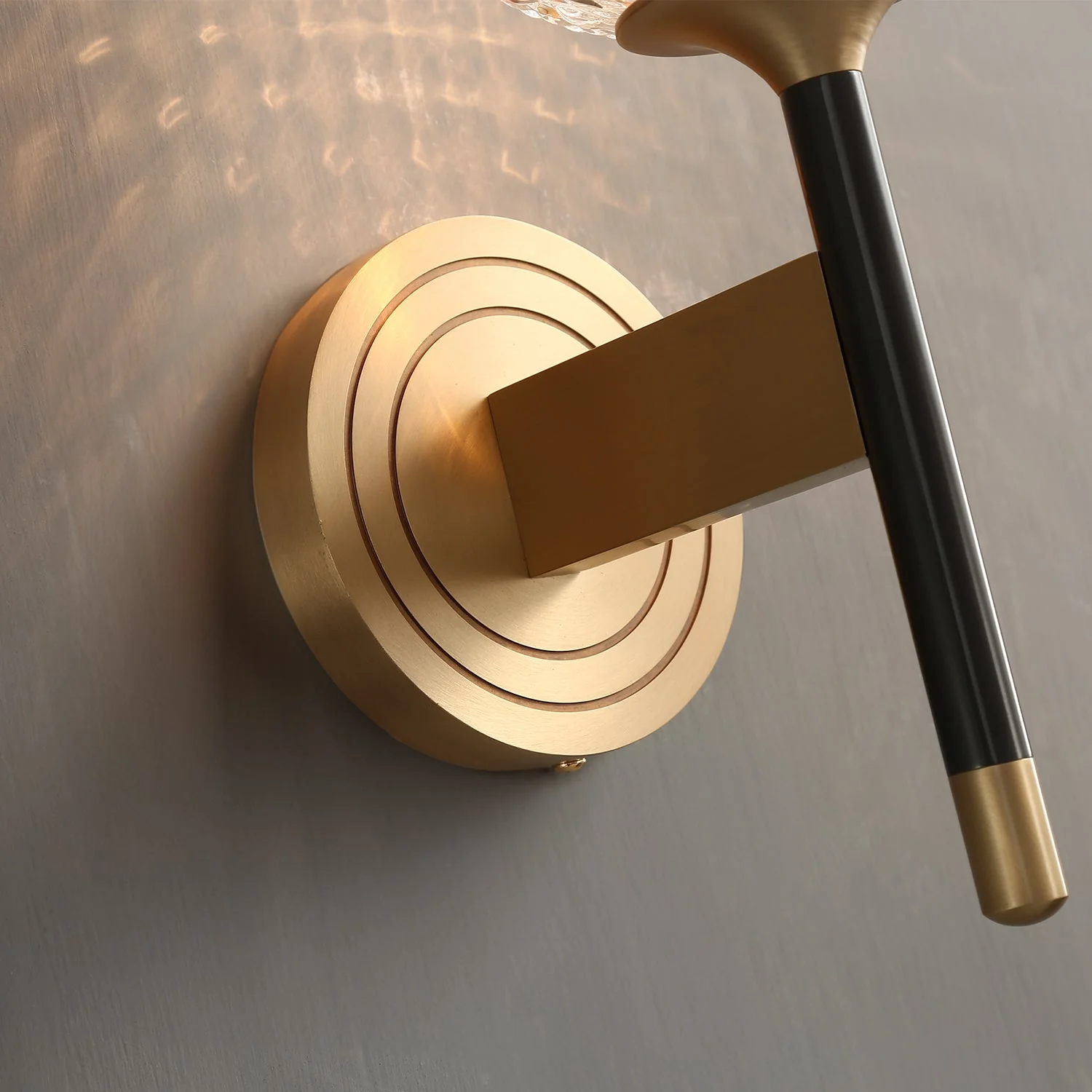 Orrefors Ball Brass Sconce - Image 9