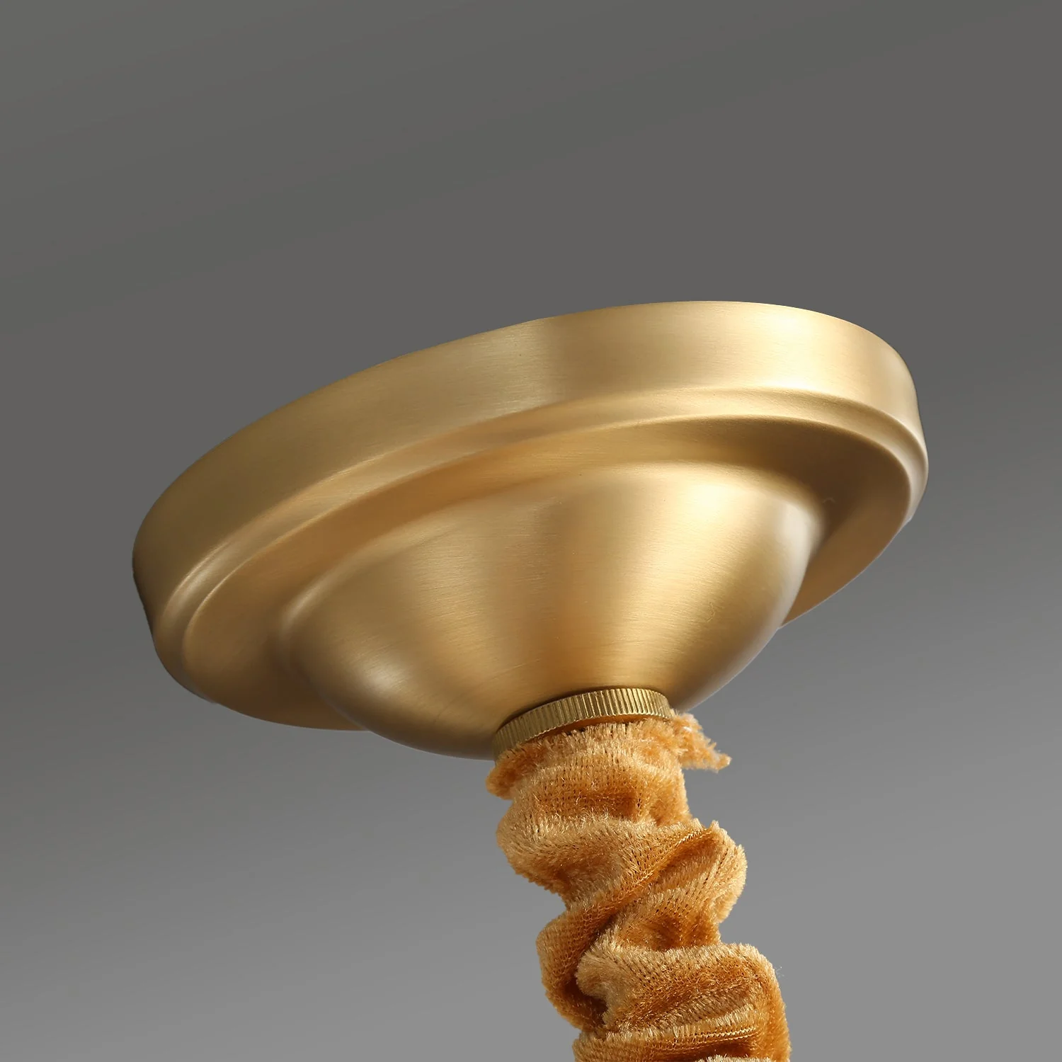 Orrefors Vase Brass Chandelier - Image 10