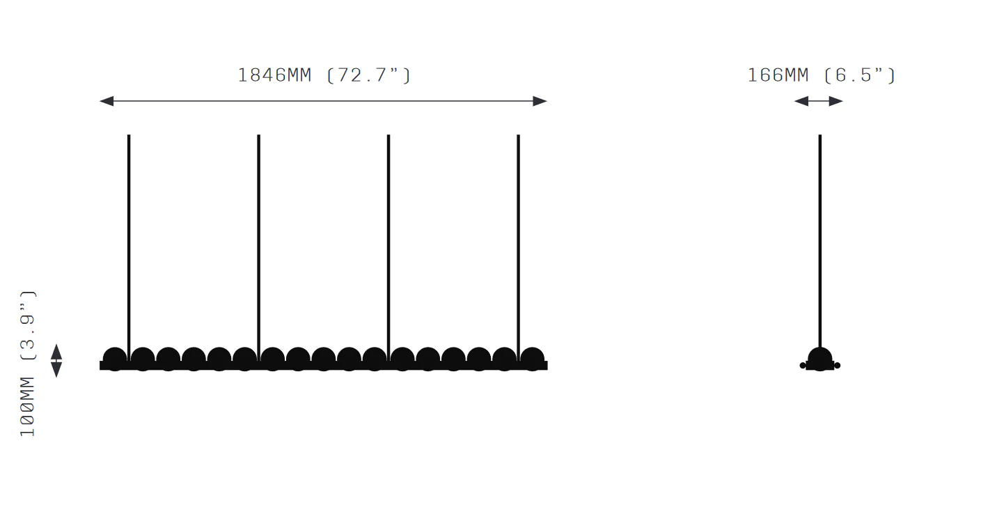 Ouranos II Linear Chandelier - Image 7