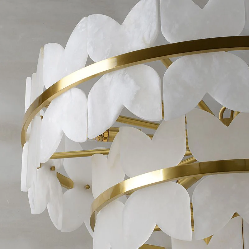 Patanga Alabaster Chandelier Light - Image 4