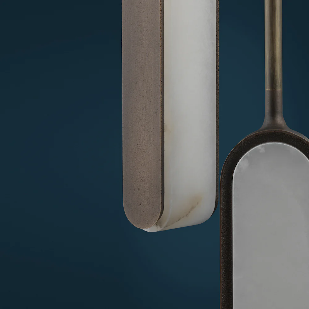 Alabaster Pearl Cent Pendant Light - Image 2