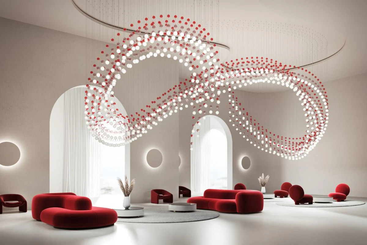Pearl Curtain Customize Chandelier - Image 64