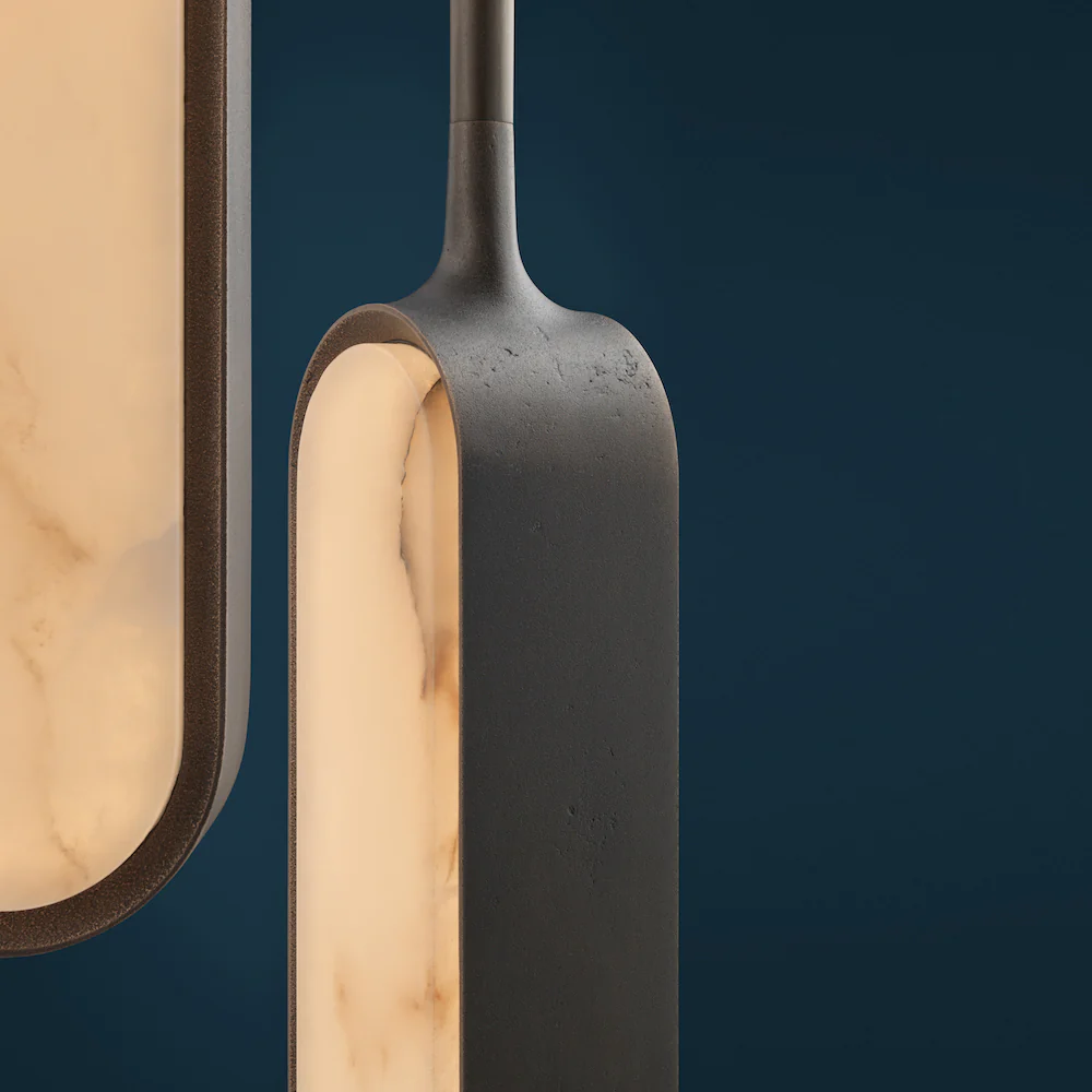 Pearl Alabaster Trio Pendant - Image 13