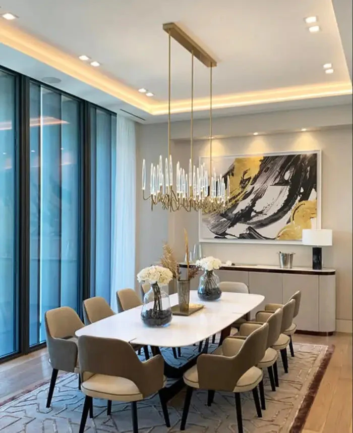 Pezzo Crystal Long Chandelier L78'' 59'' 40'' - Image 10