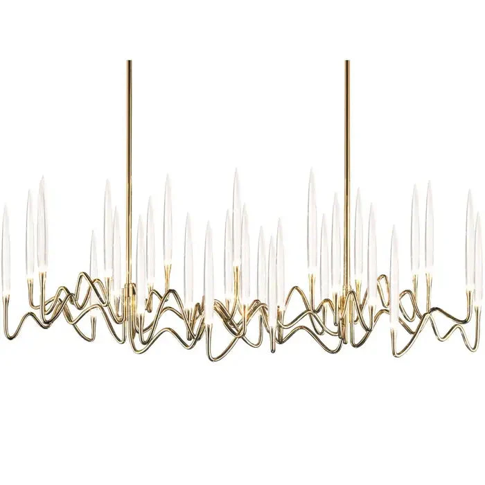Pezzo Crystal Long Chandelier L78'' 59'' 40'' - Image 15