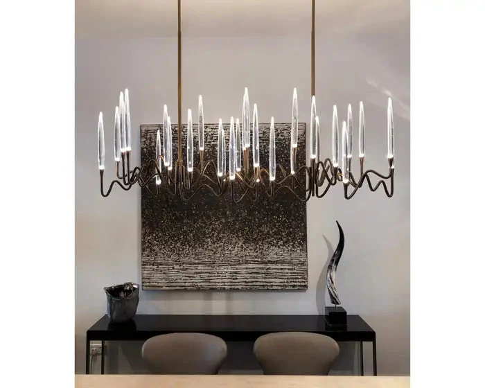 Pezzo Crystal Long Chandelier L78'' 59'' 40'' - Image 25
