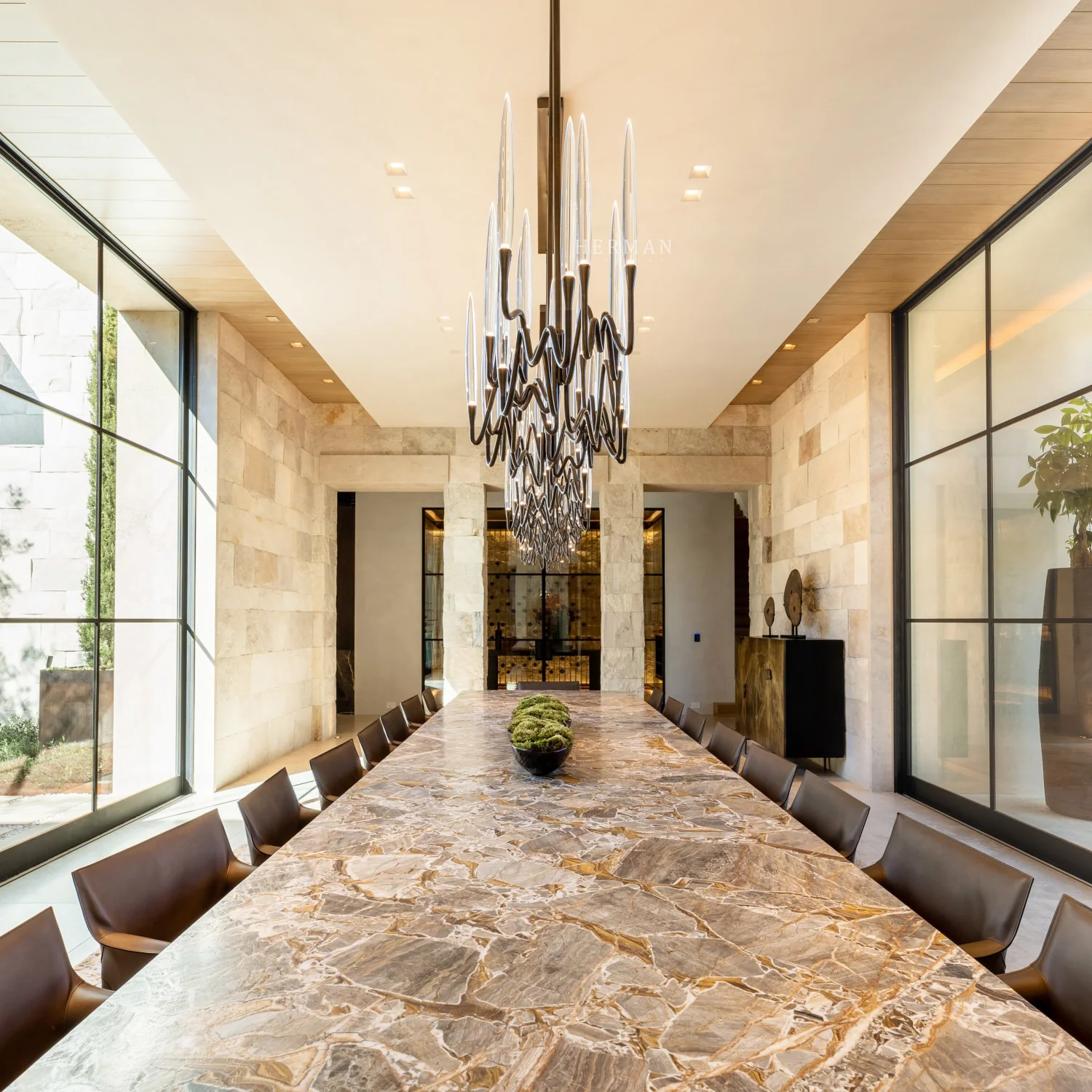 Pezzo Crystal Long Chandelier L78'' 59'' 40'' - Image 42
