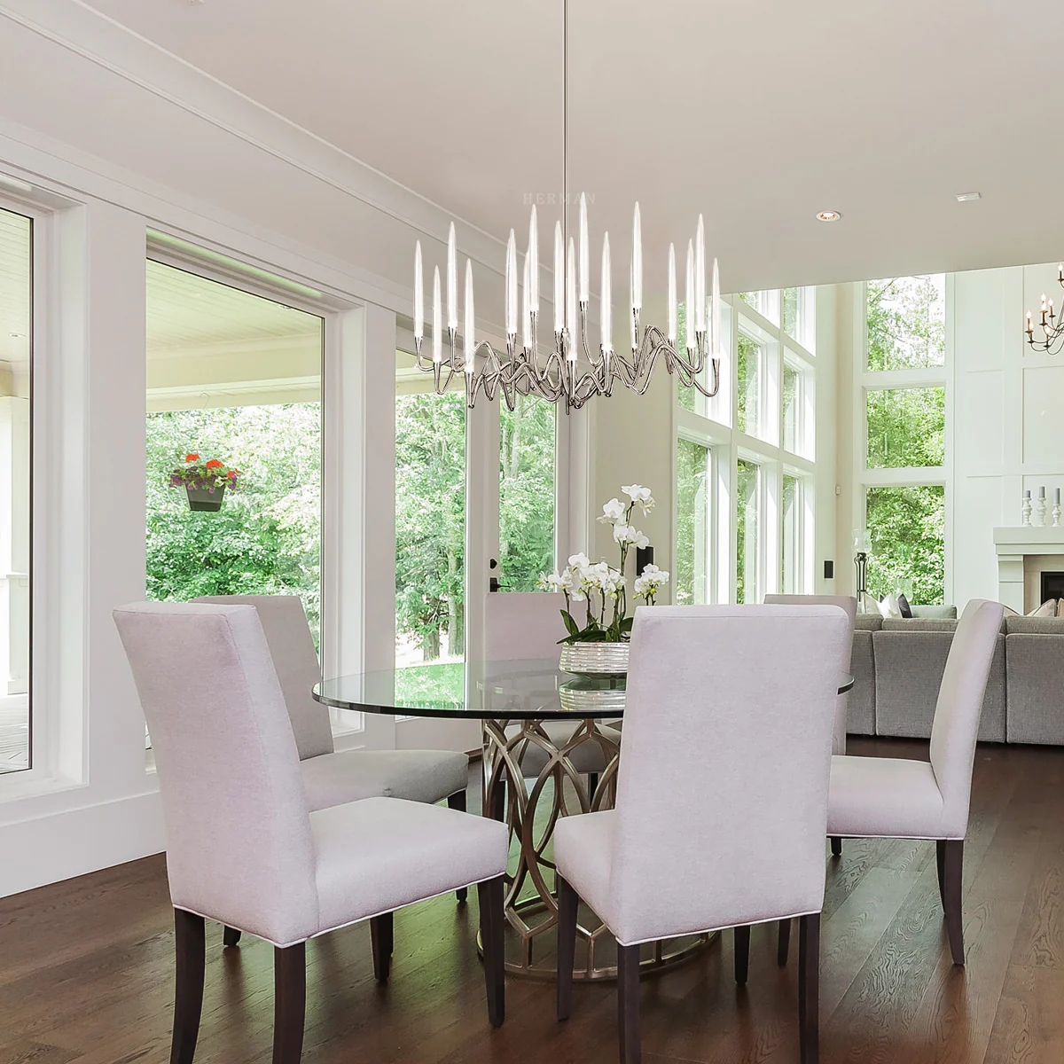 Pezzo Crystal Round Chandelier D33'' 47''  55'' - Image 3
