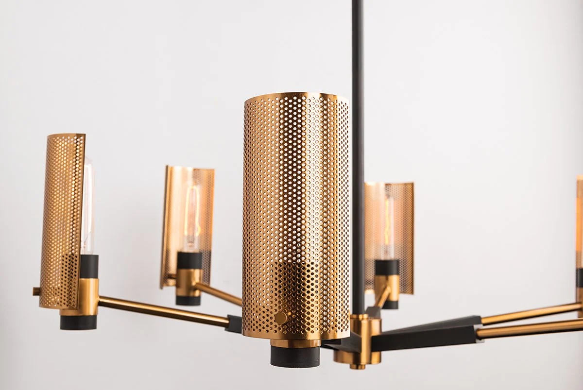 Pilsen Modern Brass Chandelier [2 Sizes] - Troy Lighting - Image 3