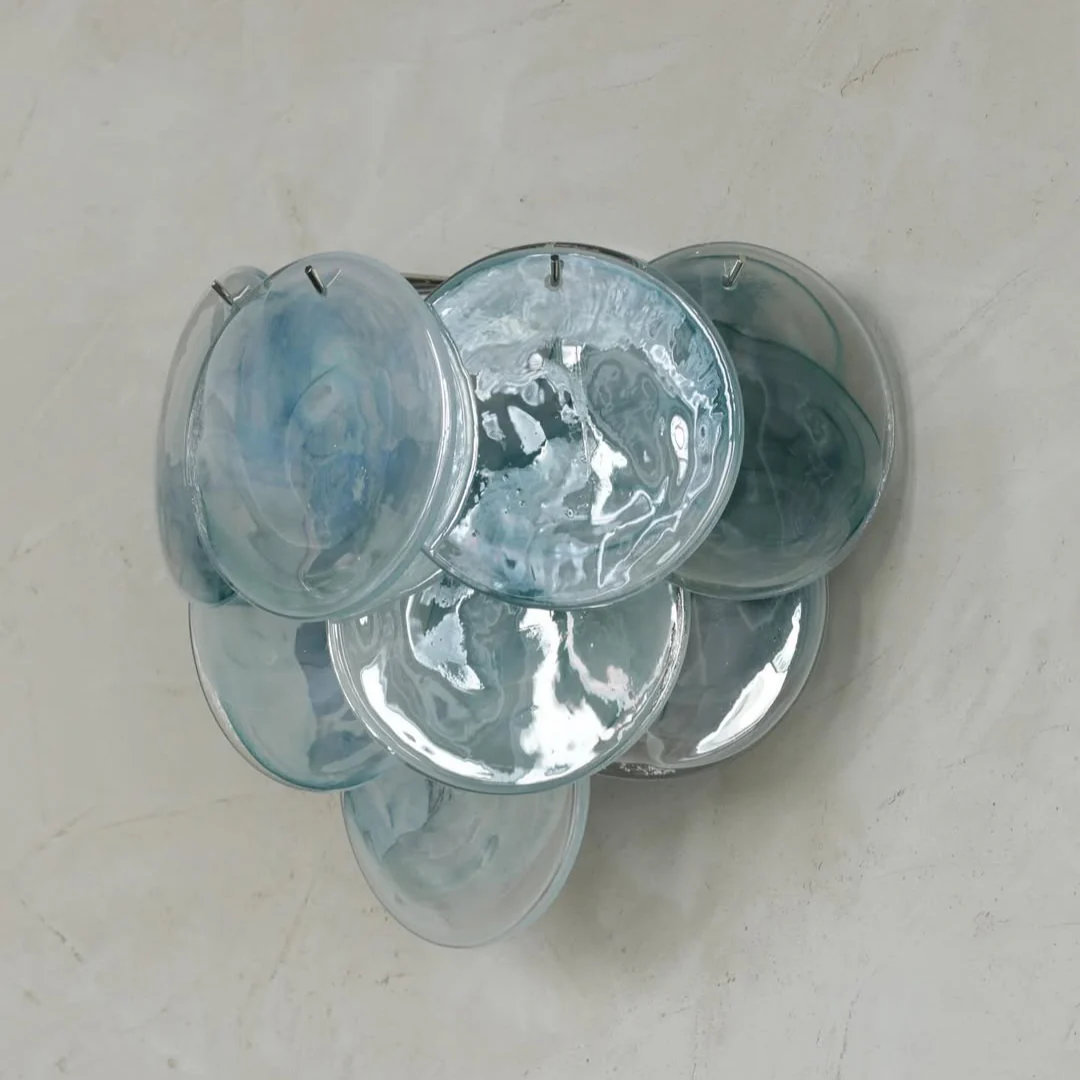 Pink Vintage Murano Glass Wall Lamp - Image 26