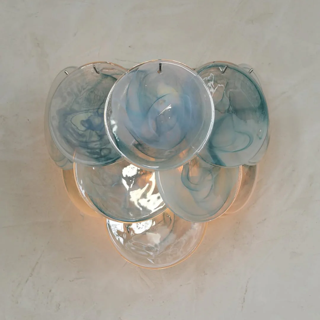 Pink Vintage Murano Glass Wall Lamp - Image 28