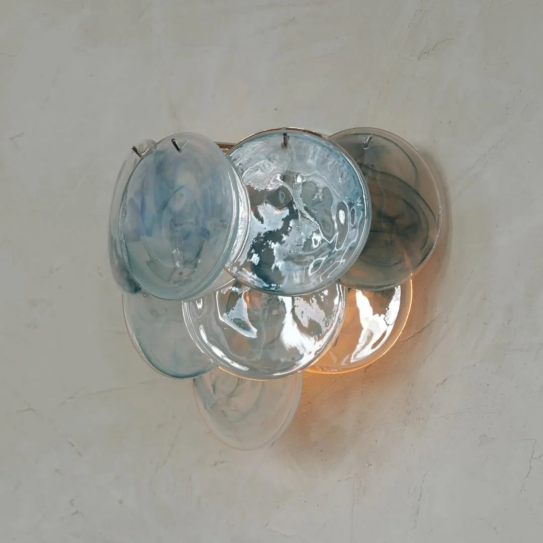 Pink Vintage Murano Glass Wall Lamp - Image 29