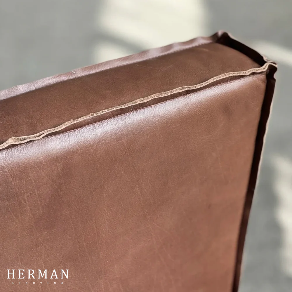 Playful Leather Dining Chair - Image 5