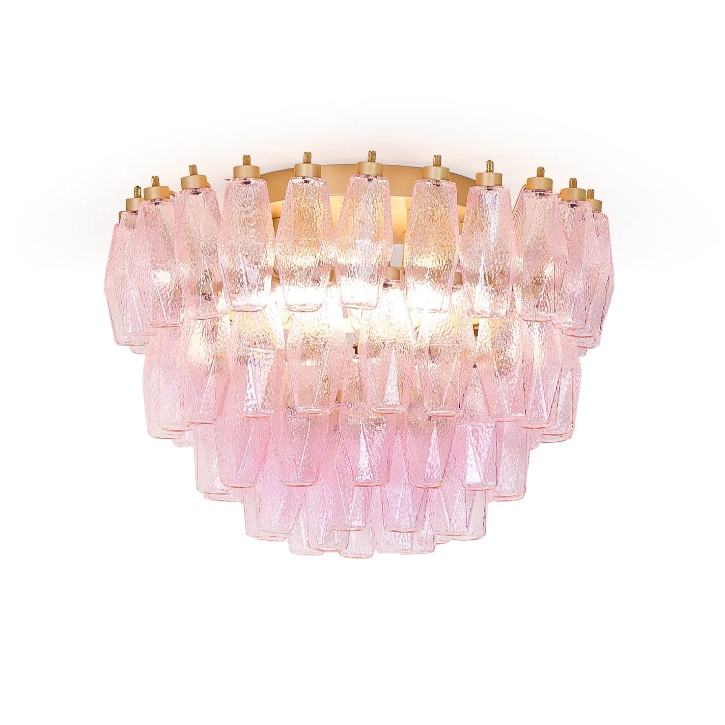 Poliedri Murano Pink Ceiling Light - Image 18