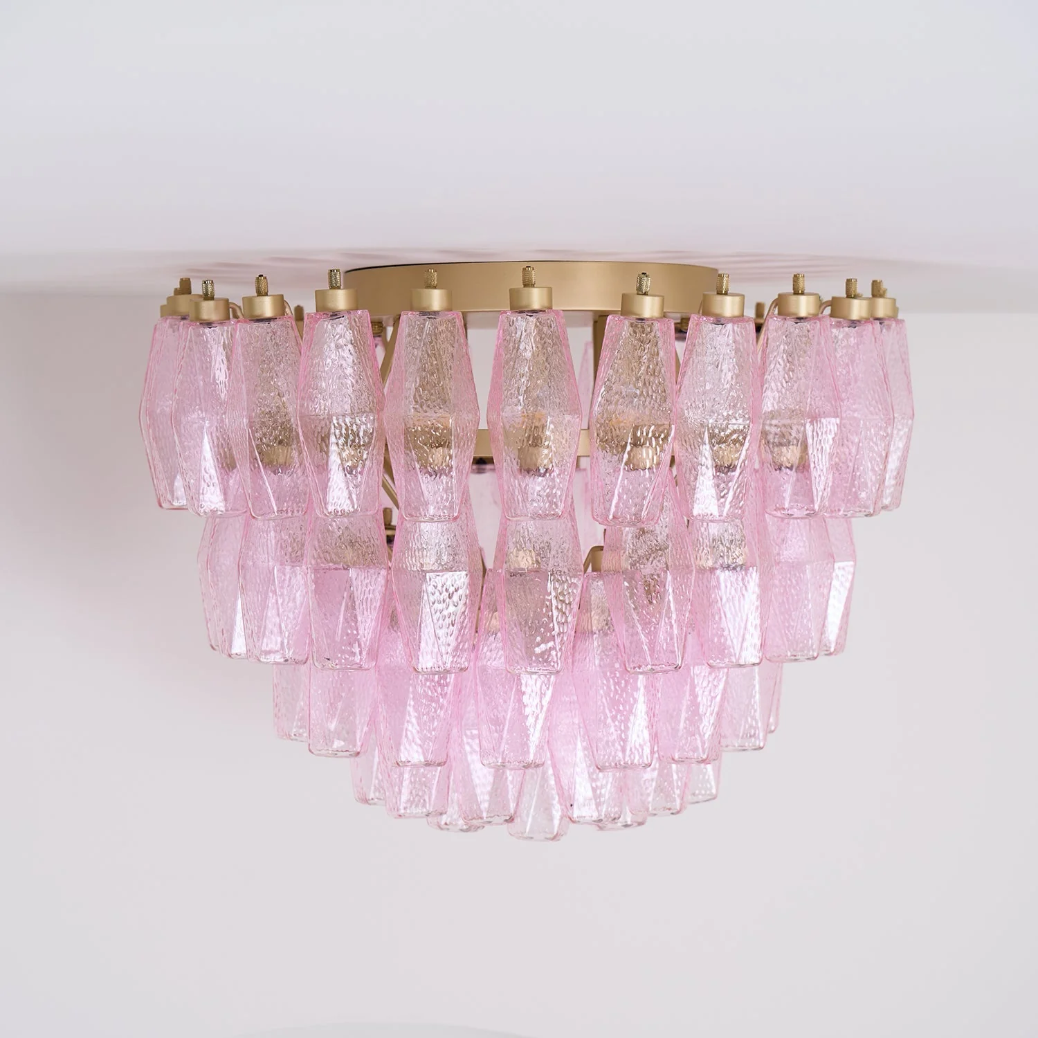Poliedri Murano Pink Ceiling Light - Image 5