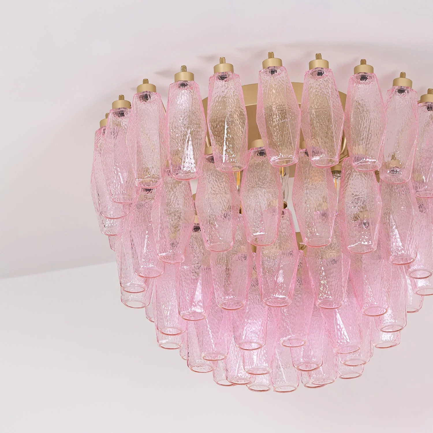Poliedri Murano Pink Ceiling Light - Image 8