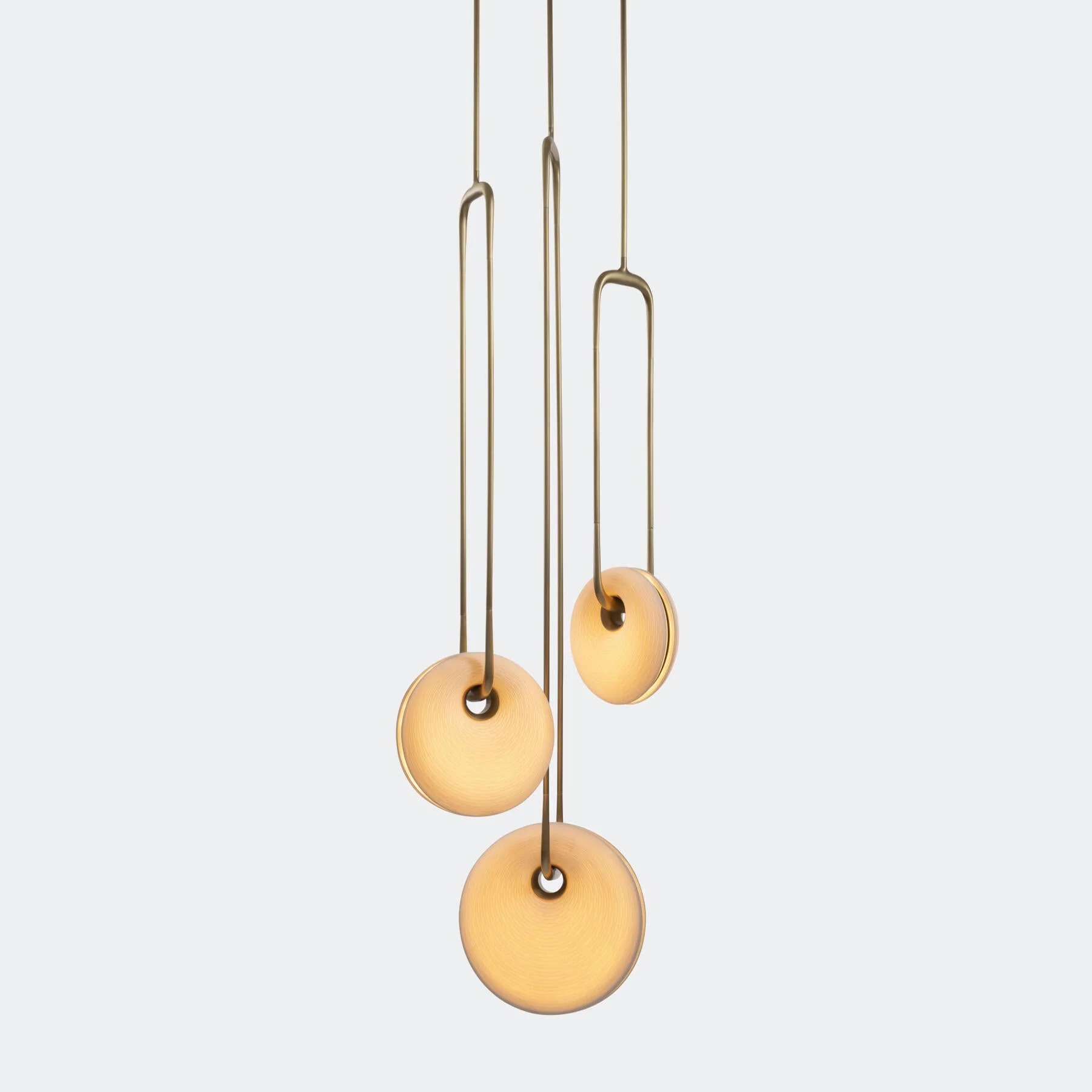 Porcelain Torus Chandelier 24''D - Image 10