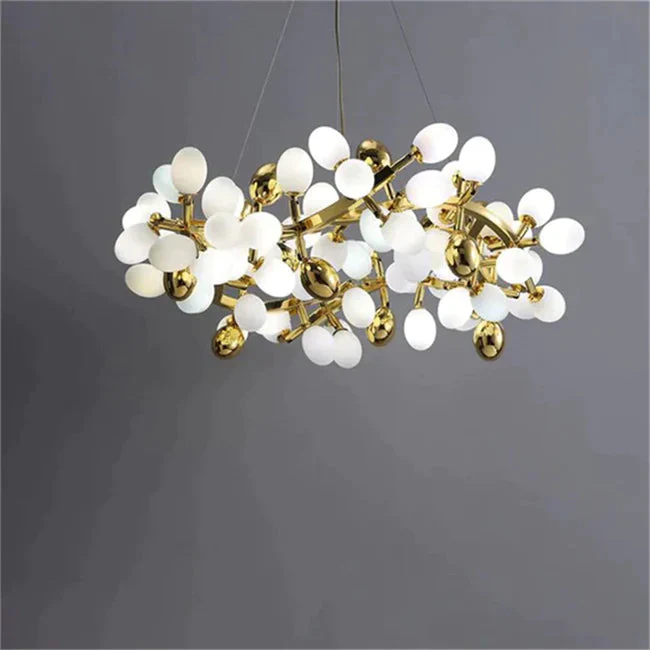 Post Modern Round Grape Branch Chandelier - Image 10