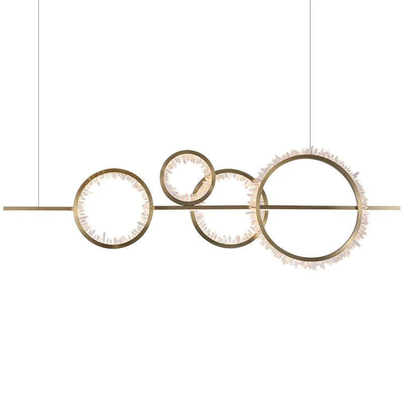 Primary Crystal Cluster Island Chandelier - Image 5