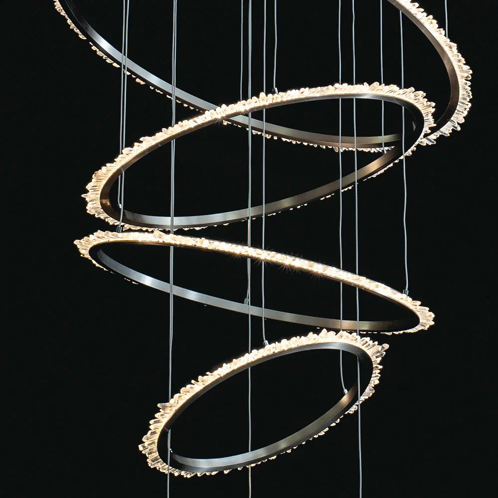 Primary Crystal Multi Rings Chandelier - Image 11
