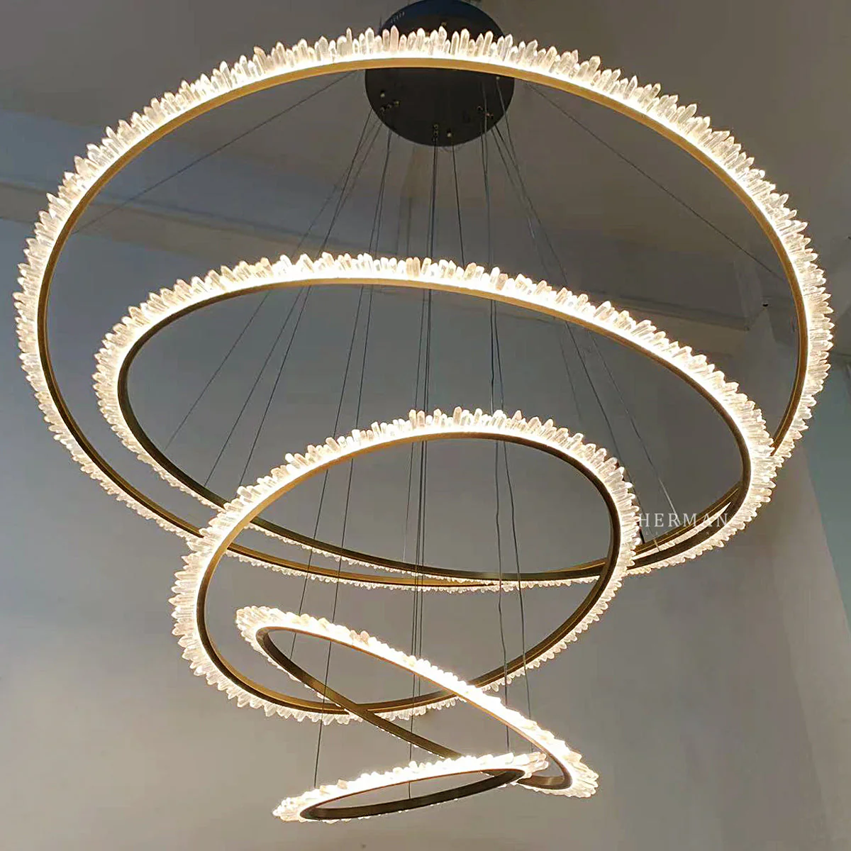 Primary Crystal Multi Rings Chandelier - Image 14