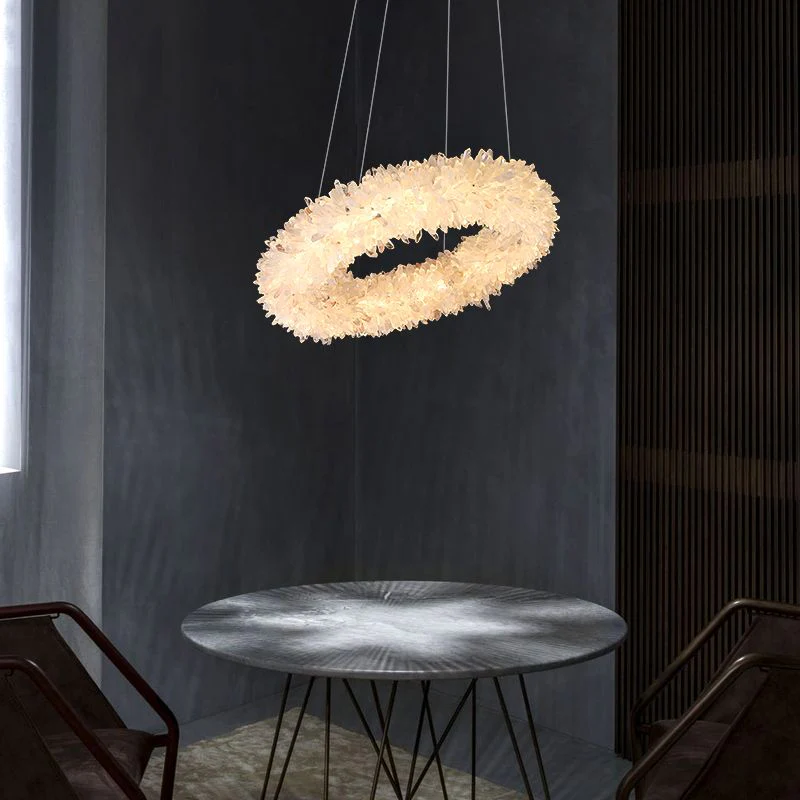 Primary Crystal Round Modern Chandelier 22.1" 26.8" - Image 5