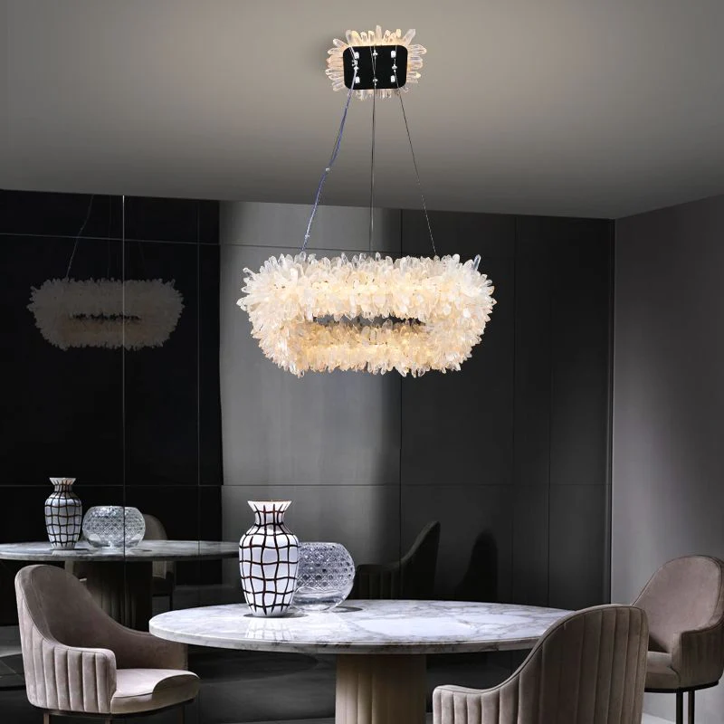 Primary Crystal Square Modern Chandelier 23.6"