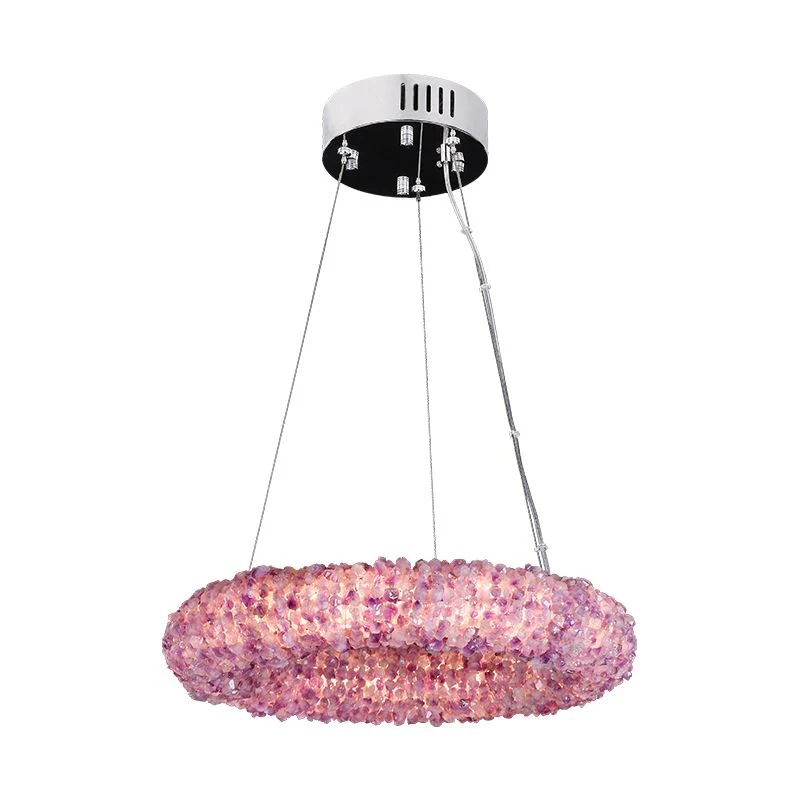 Purple Primary Crystal Round Chandelier 20.5" 28.3" 36.2" 44" - Image 3