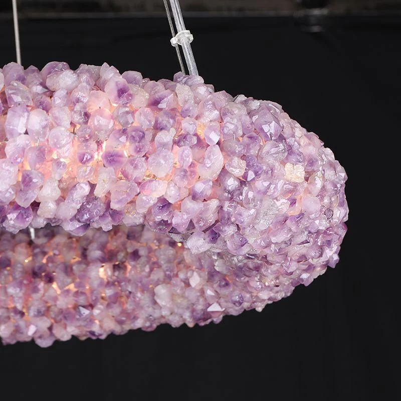 Purple Primary Crystal Round Chandelier 20.5" 28.3" 36.2" 44" - Image 4