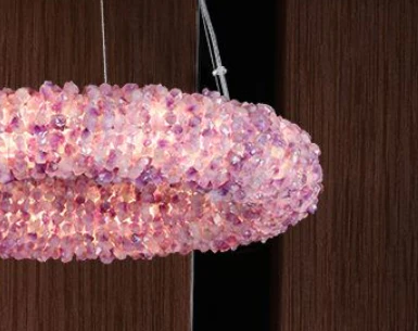 Purple Primary Crystal Round Chandelier 20.5" 28.3" 36.2" 44" - Image 5
