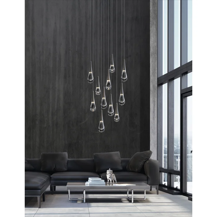 Rain 11-Light Chandelier Pendant For Living room Family room Dining Room Bedroom - Image 4