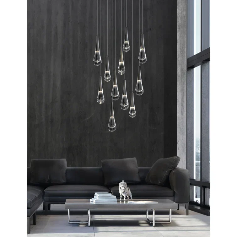 Rain 11-Light Chandelier Pendant For Living room Family room Dining Room Bedroom - Image 6