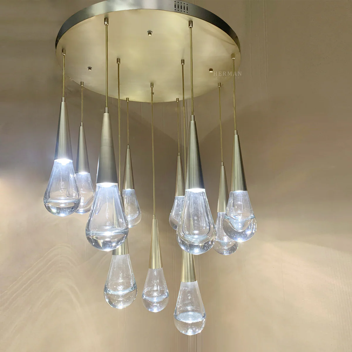 Rain 11-Light Chandelier Pendant For Living room Family room Dining Room Bedroom - Image 9