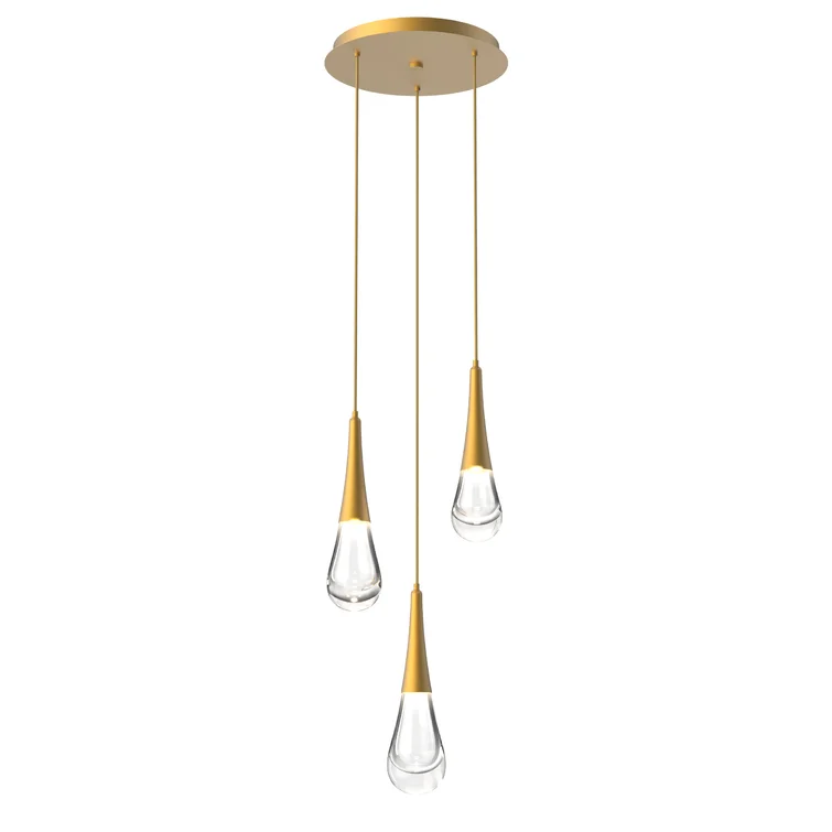 Rain 3-Light Pendant For Bathroom Bedroom Kitchen Island - Image 4