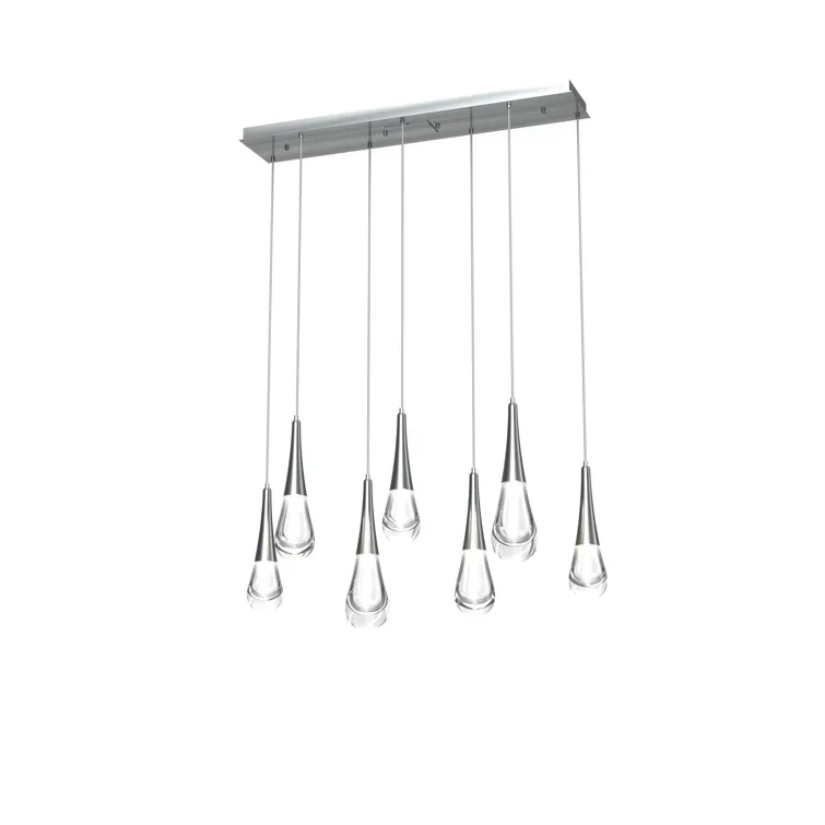 Rain 7-Light Linear Chandelier Pendant For Living room Family room Dining Room Bedroom - Image 2