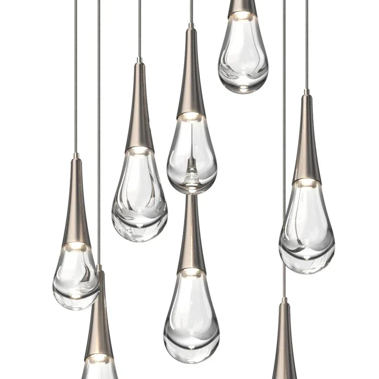 Rain 8-Light Chandelier Pendant For Living room Family room Dining Room Bedroom - Image 4