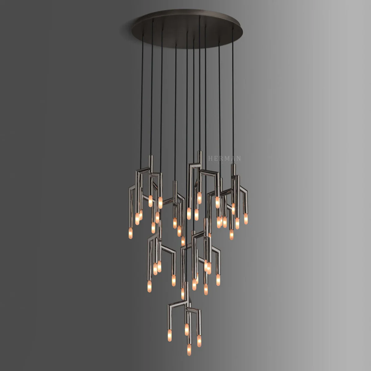 Ranti 10 Light Circular Chandelier - Image 2