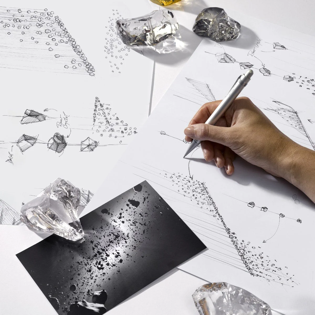 Raw Crystal Customize Chandelier - Image 25