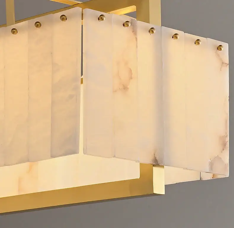 Rectangle Alabaster Chandelier - Image 4