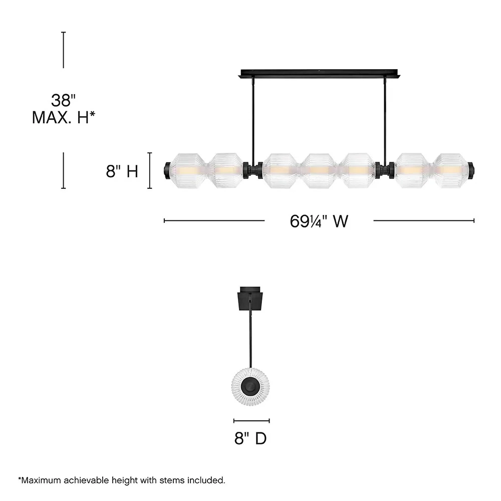 Reign 1 - Light LED Chandelier - Image 4