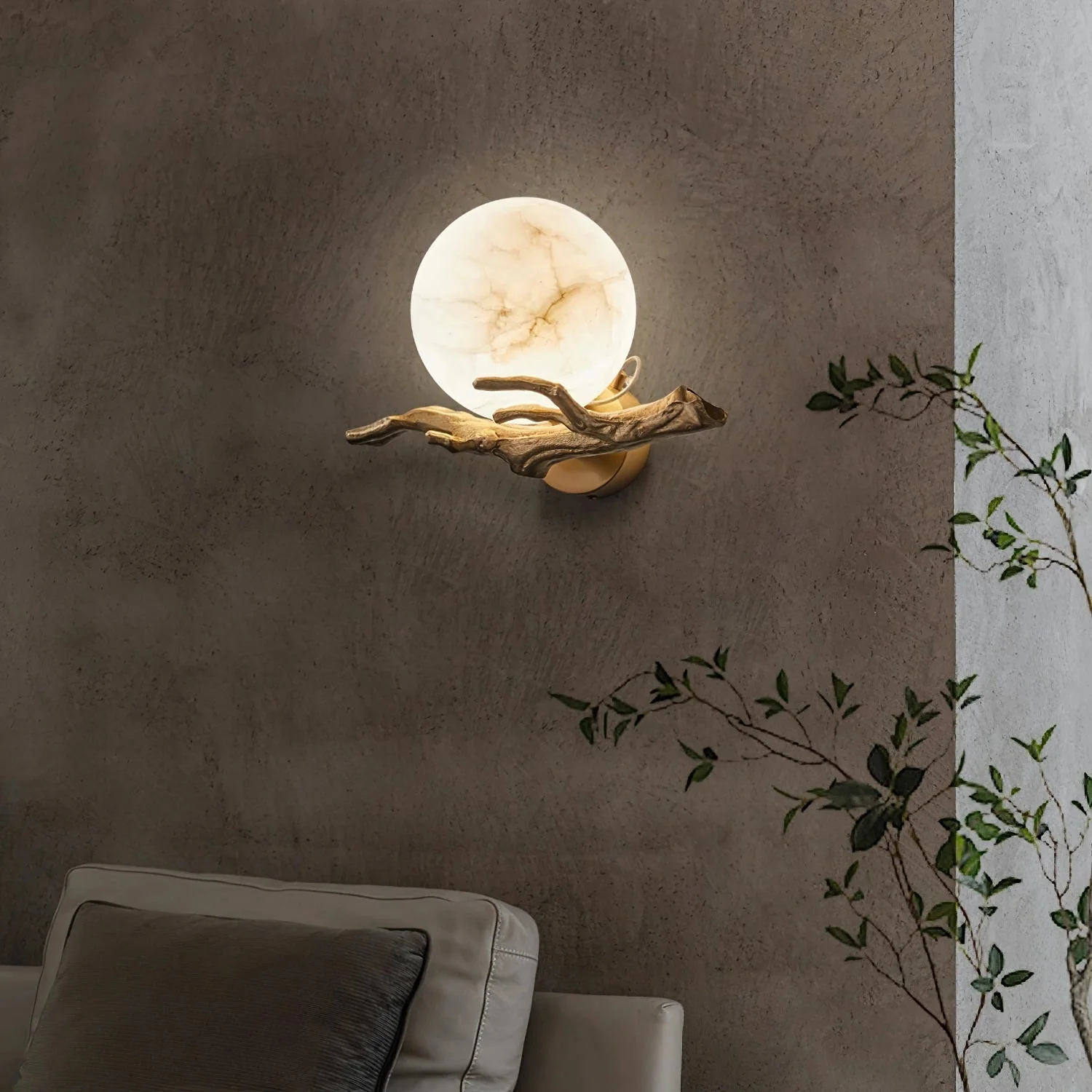 Retro Twigs Alabaster Wall Lamp - Image 17
