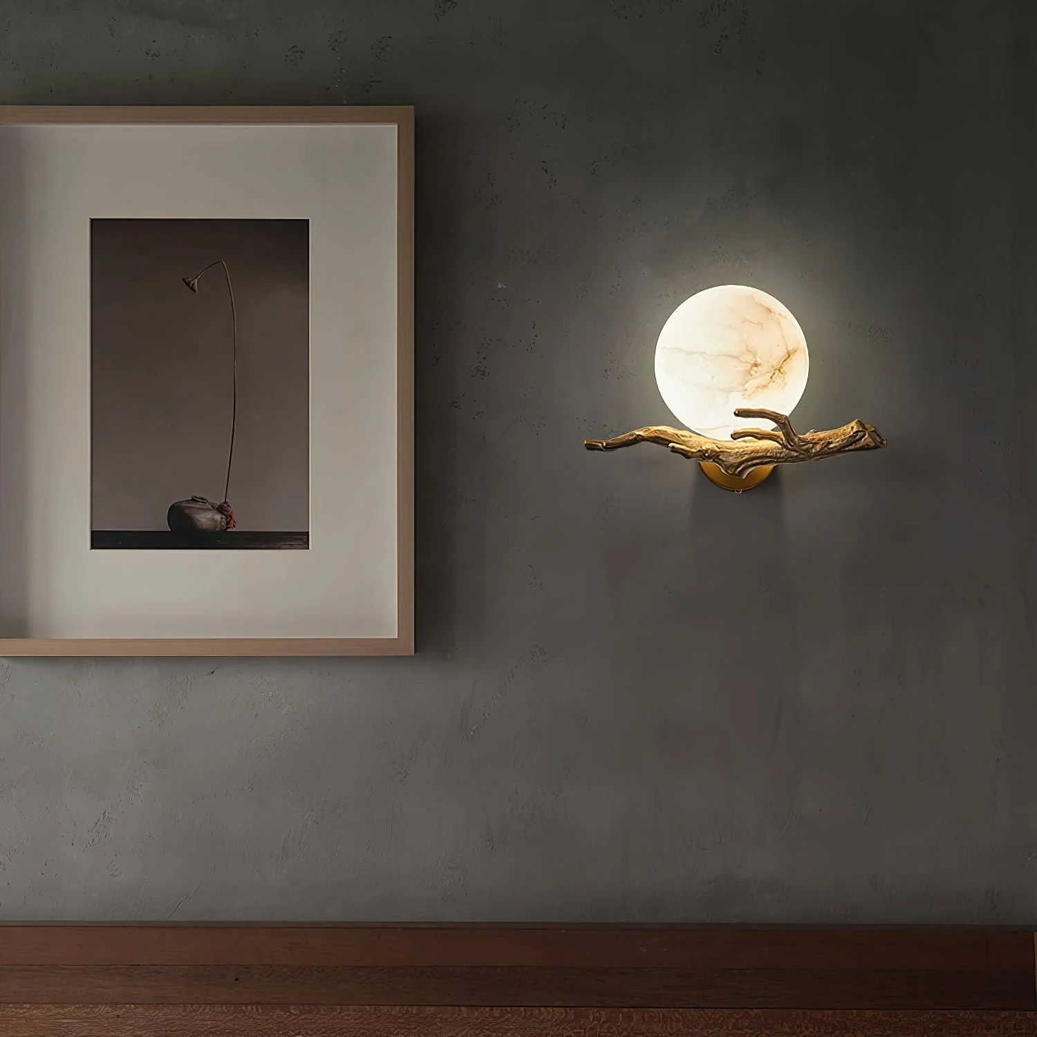Retro Twigs Alabaster Wall Lamp - Image 8