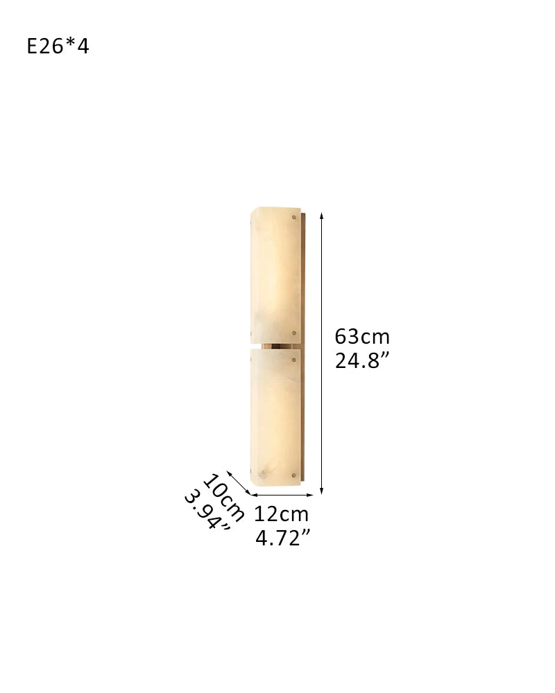 Reynard Alabaster Grand Wall Sconce Light Fixture 13"H 25"H - Image 15