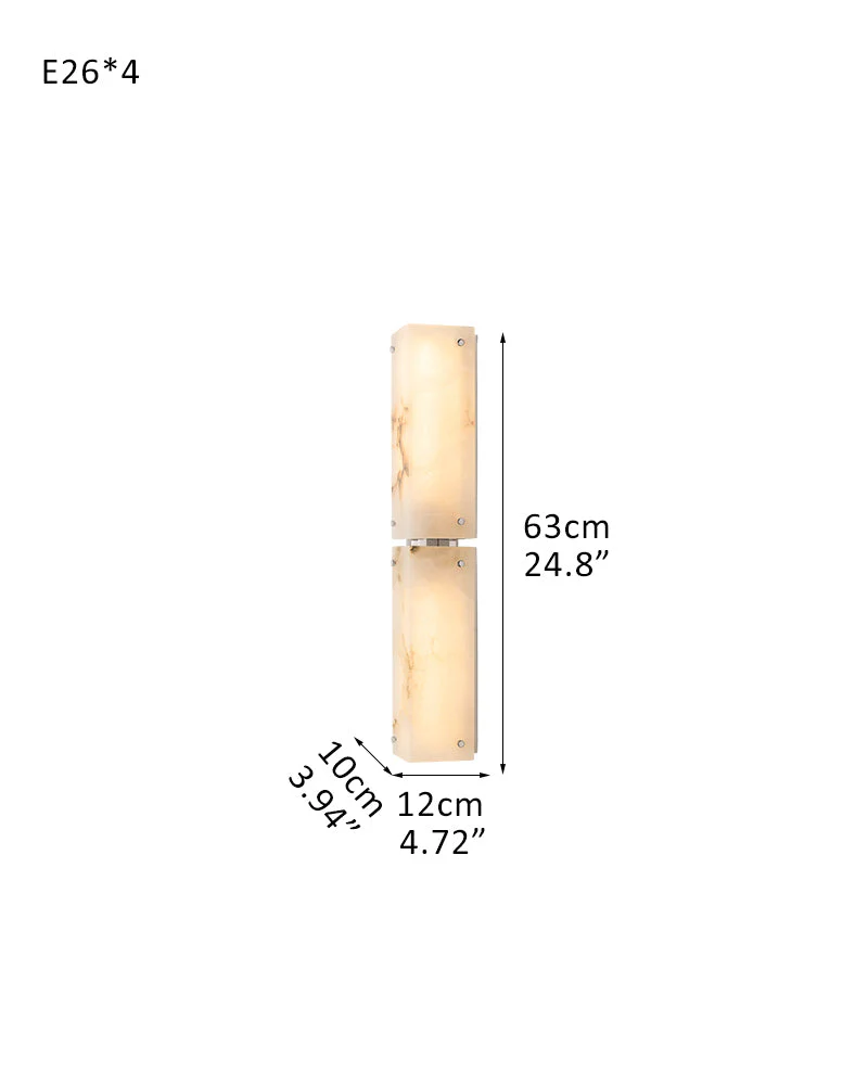 Reynard Alabaster Grand Wall Sconce Light Fixture 13"H 25"H - Image 16