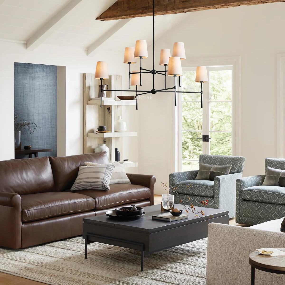Rhodes 2-Tier Round Chandelier - Image 2