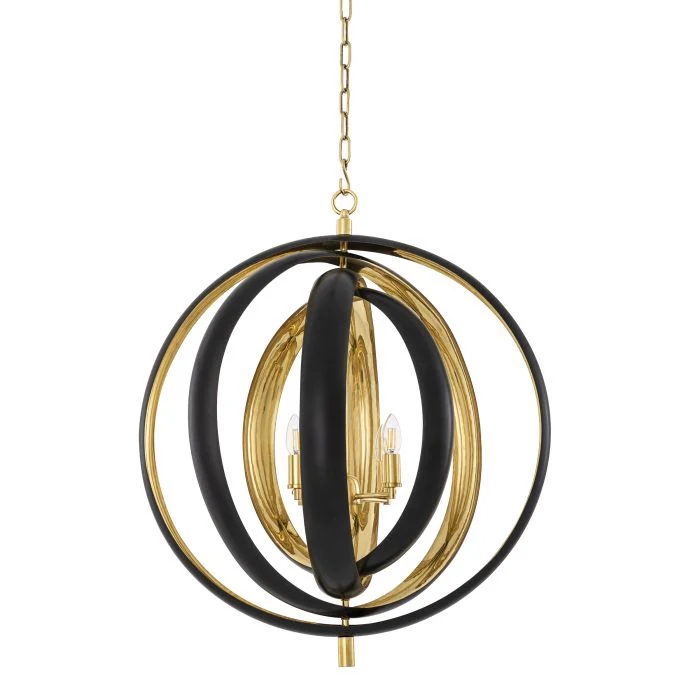 Riley Modern Chandelier - [Gunmetal & Brass] - Image 2