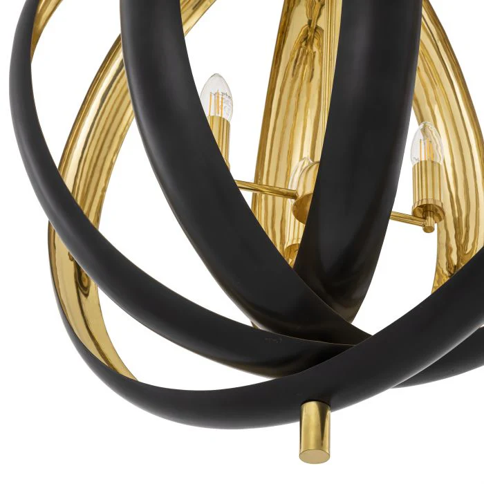 Riley Modern Chandelier - [Gunmetal & Brass] - Image 6