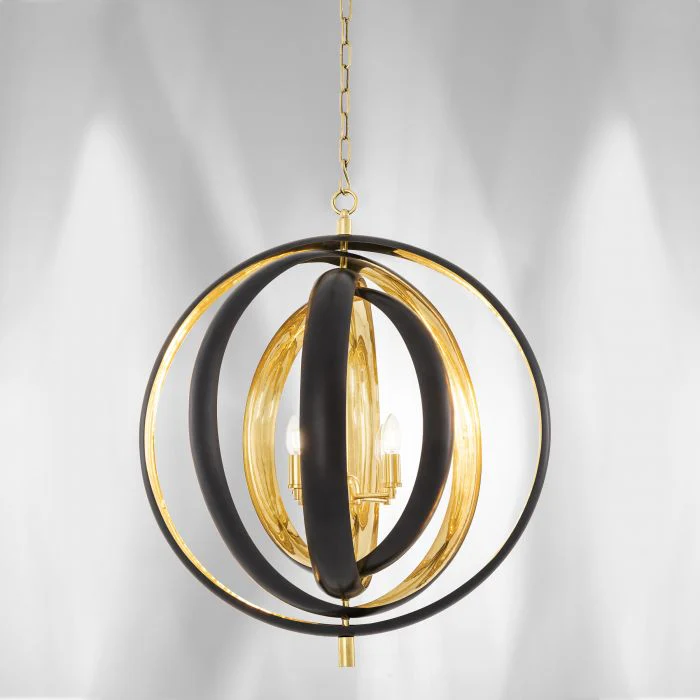 Riley Modern Chandelier - [Gunmetal & Brass] - Image 8