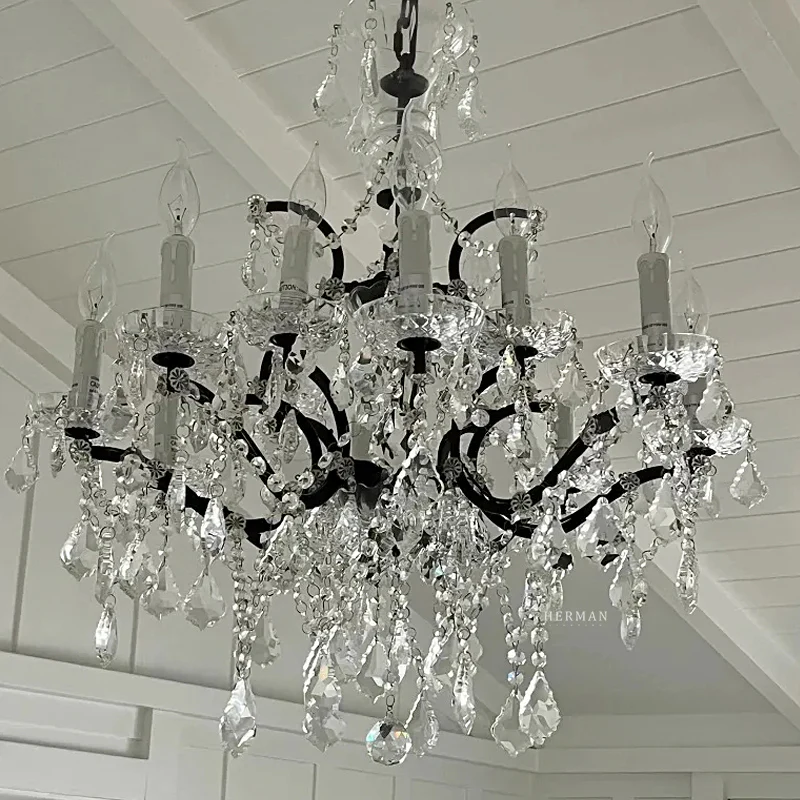 Rocaille Iron & Crystal Chandelier - Image 10